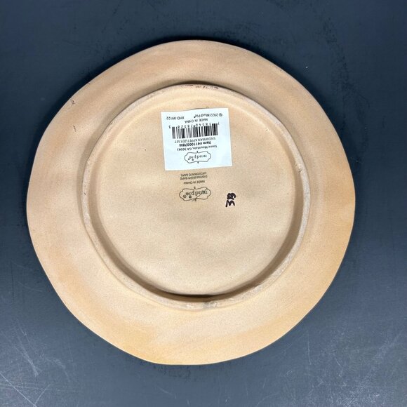 Mud Pie Snowman Cookie Plate 6.25"‎ Ceramic White - Picture 2 of 9